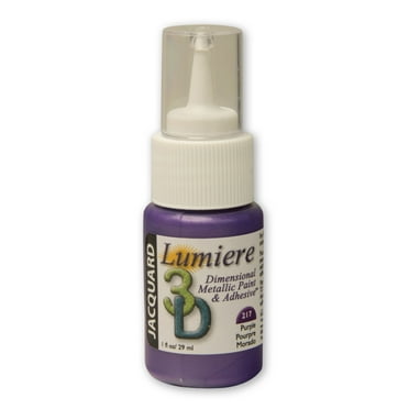 Jacquard Lumiere 3D Adhesive & Dimensional Paint, 1 oz., Purple