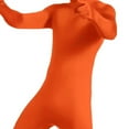 thumbnail image 6 of Wyobmus Men's And Women's Face Open Zentai Bodysuit Stretch Polyester Spandex Full Body Suit B-Orange, 6 of 9