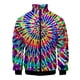 thumbnail image 4 of Chaqueta con estampado 3D de espiral de colores a la moda para hombre, estilo hip hop, de gran tamaño, con cremallera y personalidad, para niños y mujeres, 4 of 5