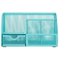 thumbnail image 3 of EXERZ Wire Mesh Desk Organizer - Turquoise, 3 of 5
