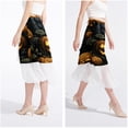 thumbnail image 4 of Pumpkin Stylish Chiffon Women's Beach Dress Summer Dress with Polyester Straps, 4 of 6