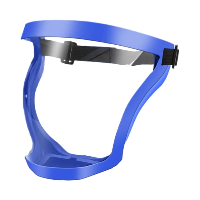 yuksok Face Shield Portable Full Face Active Shield for Sanding Woodworking Weeding Blue frame