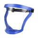 thumbnail image 1 of Cara para esmerilar y cortar. Cara multiusos resistente al viento, portátil, transparente. Marco azul, 1 of 9