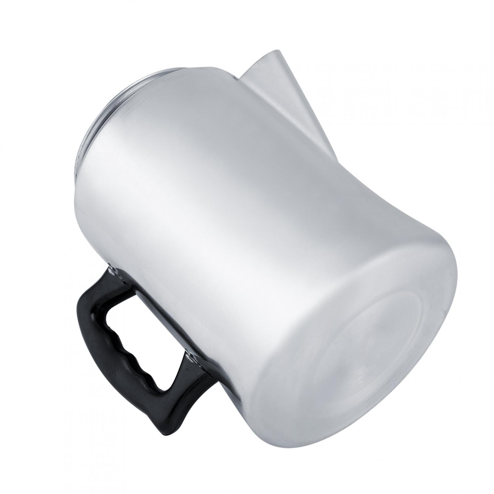 Cafetière à Percolateur En Alliage D'aluminium Poli Miroir - Compatible Induction, Avec Couvercle, Pour Café Et Thé Au Lait, 14x14x24 Cm - 10