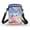 Cartoon Axolotl Underwater Scene Print, variant on Psesaysky Multi-Purpose Cell Phone Purse for Shop Casual Use, Polyester Portable Cell Phone Pouch, USA Baseball Stitch Theme