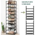 thumbnail image 3 of Shoe Rack, Sturdy Shoe Organizer for Closet,Shoe Rack for Closets,Shoe Rack for Entryway,Shoe Storage,Shoe Shelf, Free Standing Shoe Racks(10 Tier), 3 of 7