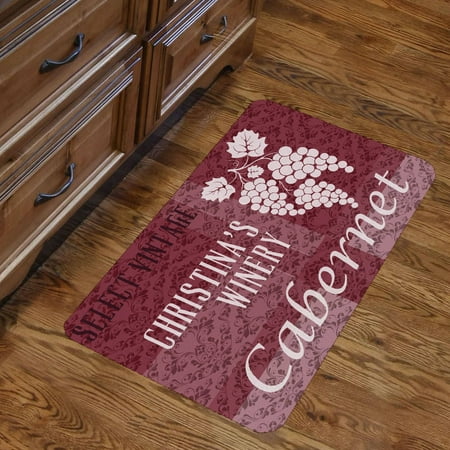 - Personalized Vintage Winery Design Floor Mat , 26.5