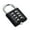 Black, variant on 8 Digits Password Code Combination Padlock Alloy Suitcase for Luggage Travel Code Smart Lock Code