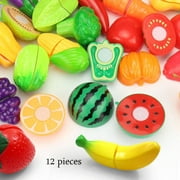 Goocheer 15pc Set Kids Kitchen Fruit Vegetable Food Pretend Cutting Kids Toys