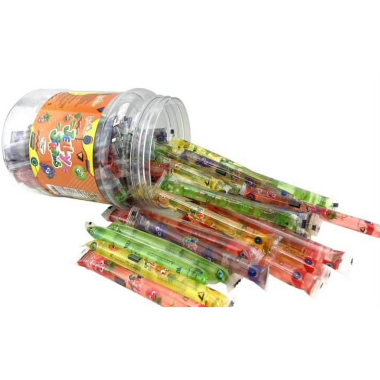 Apexy Jelly Straws, Fruit Jelly Filled Strips, Tiktok Candy Trend Items,  Assorted Fruit Jelly Sticks, 35.27oz (1000g)