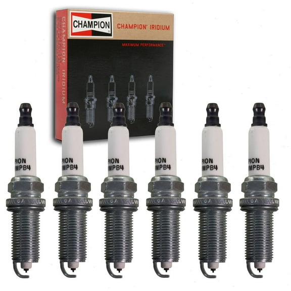 6 pc Champion Iridium Spark Plugs compatible with Toyota 4Runner 4.0L V6 2003-2013