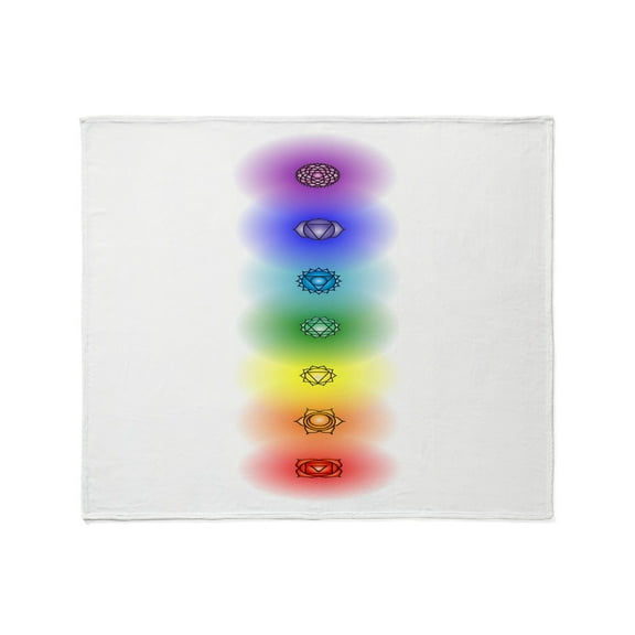 CafePress - Chakra Tower Throw Blanket - Soft Fleece Throw Blanket, 50"x60" for All Ages