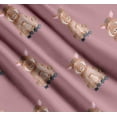 thumbnail image 3 of Soimoi Orange Cotton Cambric Fabric Pig Animal Print Fabric by the Yard 56 Inch Wide, 3 of 7