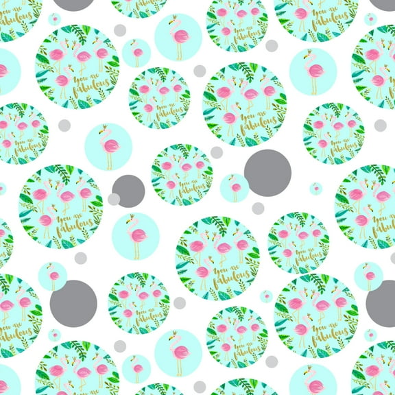 You are Fabulous Flamingos Princesses Crowns Premium Gift Wrap Wrapping Paper Roll