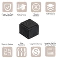 thumbnail image 3 of Protectores de piso para patas de silla, paquete de 16, tapas cuadradas de PVC y fieltro de 30mm(1.18") (Negro), 3 of 7