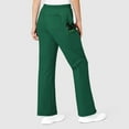 thumbnail image 2 of Wink WonderFLEX Grace - Women's Flare Leg Cargo Scrub Pant, Hunter Green, L Petite, 2 of 7