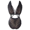 thumbnail image 2 of Gibobby Conjunto de lencería Sexy Mujeres Sexy Malla de Encaje Floral Bordado Liga ligada Lencería Ropa Interior Conjuntos de lencería Sexy(Negro, M), 2 of 4