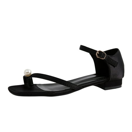

Women Sandals clearance for Juebong Flat Sandals for Women Dressy - Gladiator Strap Sandals - Fisherman Thong Cross Strappy Sandal - Low Wedge Sandals