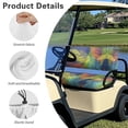 thumbnail image 6 of HUIACONG Tropical Palm Print Universal Golf Cart Seat Covers Cooling & Absorbent Towel Blanket and Backrest Cover, Cute Soft Keep Seat Comfortable and Cool Golf Cart Seat Covers 2 Pack for EZGO, 6 of 7
