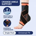thumbnail image 4 of Recover X Ankle Sleeve - AsoIeo Ankle Brace Foot & Heel Wrap for Kids Youth, Suitable for Outdoor Activities (Green TWO PACK, Medium (AGE 11-13)), 4 of 7