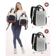 thumbnail image 4 of Mochila LOVEVOOK Small para mujer, mini a la moda, beige, negro y marrón, 4 of 9