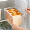 thumbnail image 6 of Tiitstoy Airtight Bread Storage Containers Bread Box Plastic Reusable Loaf Cake Clear Bread Dispenser Fresh Bread Organizer Bin, 6 of 8