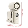 thumbnail image 3 of MTBLYS Portable Mini Fan Hands-Free Clip on Rechargeable 4 Wind Led Display Pocket Size Summer Travel Cooling, 3 of 6