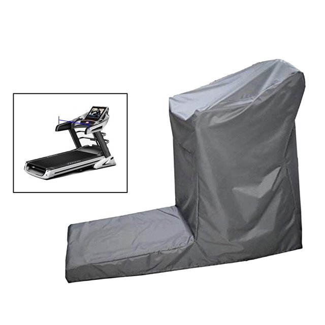 Housse pour Tapis Roulant Machine de Course Non Pliable Tapis Roulant Elliptique Machine de Course Exercice Tapis Protecteur Marche Argent_185x91x155cm