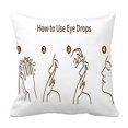 thumbnail image 1 of EREHome Housse de Coussin Gouttes pour les Yeux 16x16 Pouces, 1 of 1