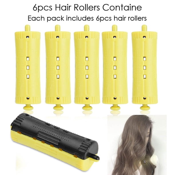 Rizadores de pelo, 6 piezas de rulos para el pelo, varillas para permanente, pinzas para el pelo, rizadores creados magistralmente
