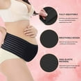 thumbnail image 3 of ZHUYING Belly Band for Pregnancy Maternity Belt Pregnancy Support Belt Bump Band Abdominal Brace Belt - Relieve Lower Back, Pelvic and Hip Pain (Black/L/XL), 3 of 5