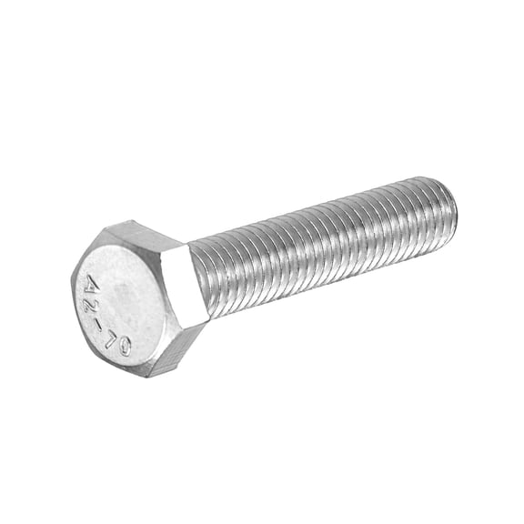 M8-1.25 x 40mm Left Hand Hex Head Bolt, 304 Stainless Steel Reverse Fully Threaded Fastener Screws Bolts for Machinery, Automobiles and Construction