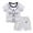 AB615 White, variant on Utlike Toddler Boys 2-Piece Outfits Summer Cartoon Printed Short Sleeved Tops And Shorts 2Pc Children'S Suit Boys Graphic Set Size 18 Months-24 Months