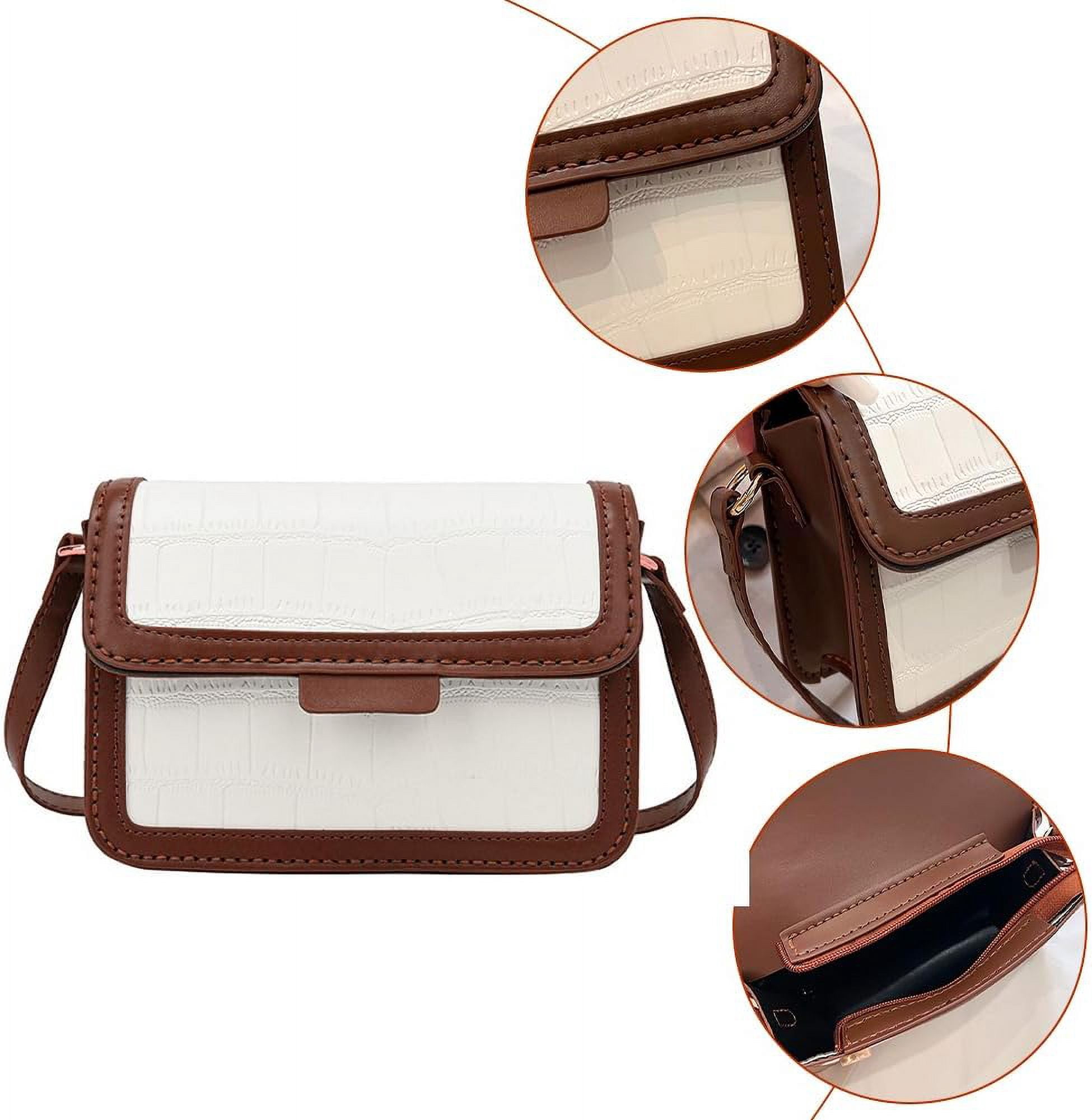 DIY Shoulder Bag Making Kit PU Leather Handbag Sewing Kit Women Crossbody Purse Making All Materials Needlepoint Kit Fashion Handicraft Bag Making Birthday Gift 7.8x5.5x2.3 Inch Black DIY
