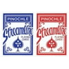 Streamline Pinochle Standard Index Playing Cards - 1 Red Deck and 1 Blue Deck #1000664