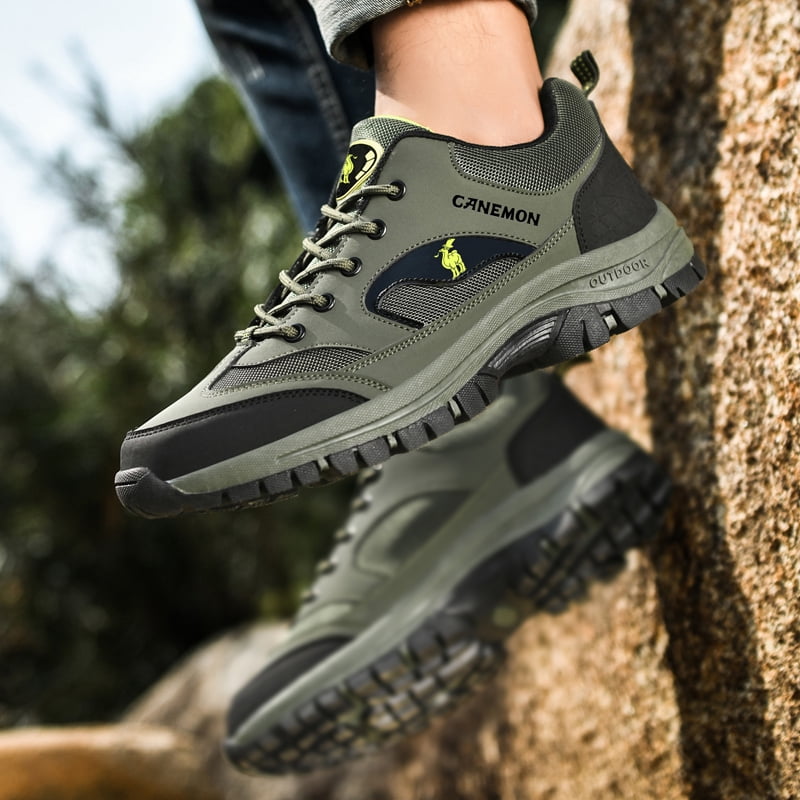 CANEMON Men's Outdoor Low-Top Hiking Shoes for Outdoor Trailing Trekking Camping Walking