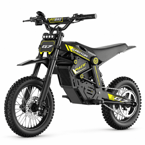 ZYOUFORN G7 Electric Dirt Bike for Adults 18 , 2900W Peak Motor, 40 MPH, 48V 20.8Ah Removable Battery, Off-Road Only, Black