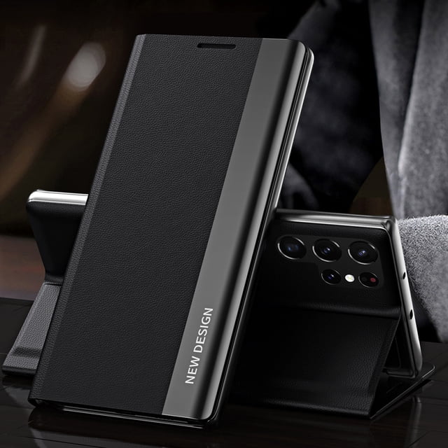 Funda protectora de cuero para PC a prueba de arañazos para Samsung Galaxy S23 Ultra JShteea Nuevo