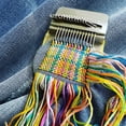 thumbnail image 5 of Herramienta para tejer, práctico kit de telar pequeño de 14 ganchos, adecuado para principiantes para reparar rápidamente jeans, reparar agujeros, ropa y calcetines de bricolaje, 5 of 5