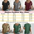 thumbnail image 4 of ZunFeo Womens Summer Tops Casual Cozy Short Sleeve Tunic T Shirts Soft Pullover Juniors Basic Tops, $10 Gray 2XL, 4 of 7