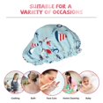 thumbnail image 6 of KLL Sailboats Anchors Pattern Shower Cap & Bath Cap for Women,Reversible Oversized Waterproof Shower Caps for all Hair Lengths,Elastic Reusable Bathing Hair Cap, 6 of 6