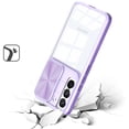 thumbnail image 3 of For Samsung Galaxy S23 FE /Fan Edition 5G Hybrid with Sliding Camera Cover Transparent Shockproof Bumper TPU Protective Cover ,Xpm Phone Case [ Purple ], 3 of 6