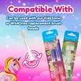 thumbnail image 3 of Brush-Baby KidzSonic Kids Electric Toothbrush, Pink Unicorn, Soft Bristles, Disco Lights, Smart Timer, 2 Brush Heads, 3 of 10