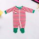 thumbnail image 5 of Traje de pantalones largos familiares Traje de ropa de dormir de rayas horizontales con estampado de dibujos animados informal FLhrweasw Nuevo, 5 of 9