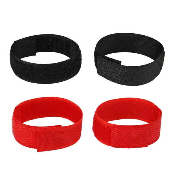 4pcs Anti-hook Pet Neck Rings Sound Proof Pet Neck Straps Practical Pet Supplies (2pcs Red, 2pcs Black)