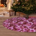 thumbnail image 6 of Lsque Orchids Flowers Print Christmas Tree Skirt, Tree Skirt with Ties or Velcro, Perfect for Holiday Decorations, Halloween, and New Year-30", 6 of 7