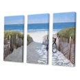 thumbnail image 2 of Designart - Vélo de Plage 2 - Impression sur Toile de Plage, 2 of 3