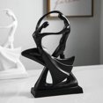 thumbnail image 3 of Figuras de decoración del hogar de arte moderno nórdico Decoración de muebles Accesorios de decoración del hogar Escultura (negro), 3 of 5
