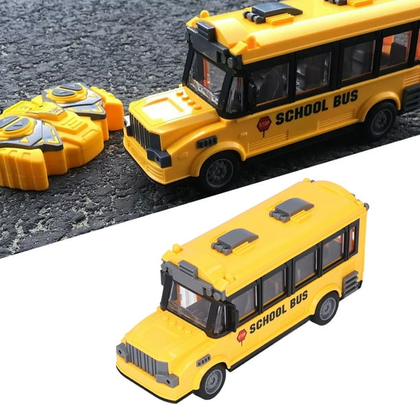 Juguete De Autobús Escolar, Escala 1/30, Autobús Escolar Con Control Remoto, Función De Avance Y retroceso, Material Plástico, Bordes Brillantes Para Regalo