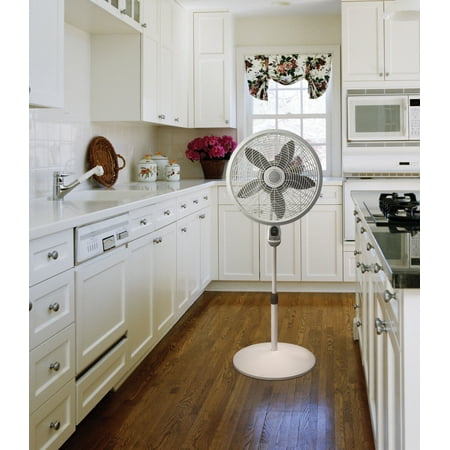 Lasko Elegance & Performance 18" Pedestal Fan with Remote, 54.5" H, White, 1850, New